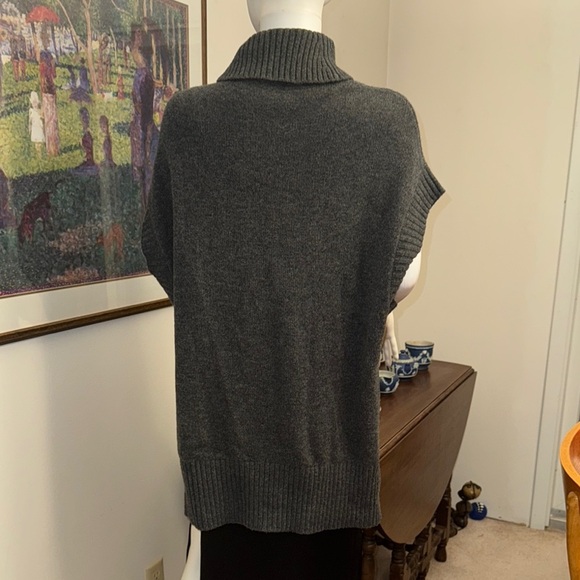 BCBGMaxAzria Kasia Gray Wool & Cashmere Turtleneck Sweater Extra Small/Small - Picture 3 of 6